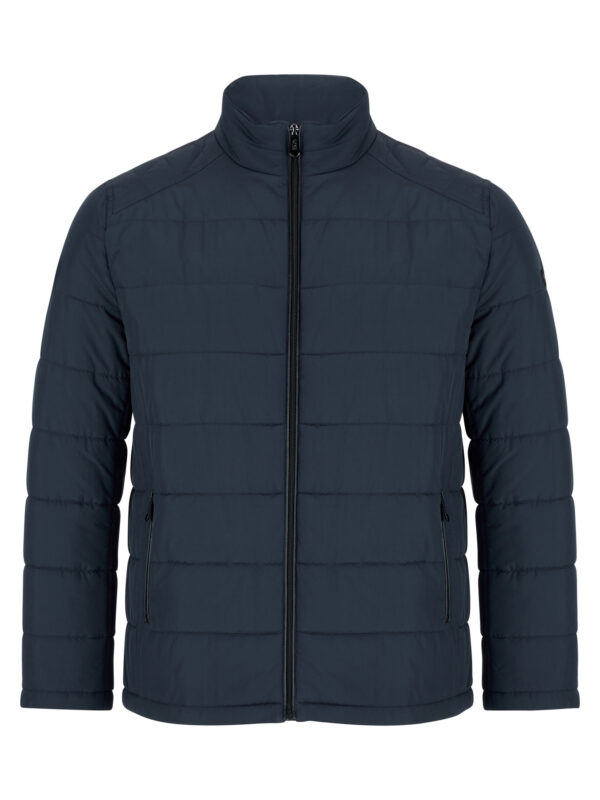 Daniel Grahame Navy Waist Length Zipped Quilted Casual Jacket. Modern Fit. Size 44" Left