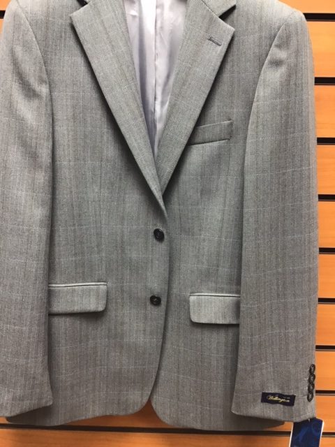 Wellington Grey Herringbone Overcheck Jacket. Limited Sizes