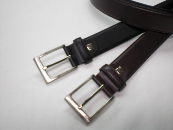 Lindenmann of Germany Black Leather Belt. All Sizes available.