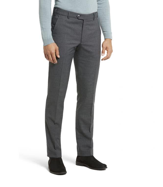 Meyer Charcoal Grey Hounstooth patterned Trousers.Size 42” and 46” Left - Image 2