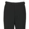 Scott Wool Mix Plain Front Evening Suit Trouser Black